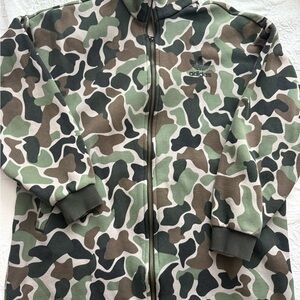 Adidas Green and Brown Camouflage Jacket
